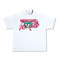 White nobody fights alone cancer awareness Urban Heavy Tee - CowGirlArtShop