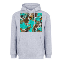 Heather Grey cheetah cowhide tumbler Heavyweight Hoodie - BarkalooDesign