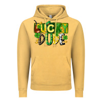 Vintage Mustard Lucky dude  St. Patrick's Day Vintage Hoodie - CowGirlArtShop