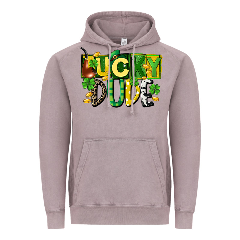 Lucky Dude  St. Patrick's Day Vintage Hoodie by CowGirlArtShop | Teevron