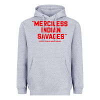 Heather Grey merciless indian savages Heavyweight Hoodie - longCreatives