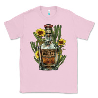 Bubblegum Pink Western whiskey bottle Classic Tee - HowdyJamesFarm