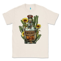 Natural Western whiskey bottle Classic Tee - HowdyJamesFarm