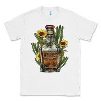 White Western whiskey bottle Classic Tee - HowdyJamesFarm