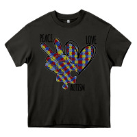 Asphalt Peace Love Autism Heavy Core Tee - Bettercallsaul
