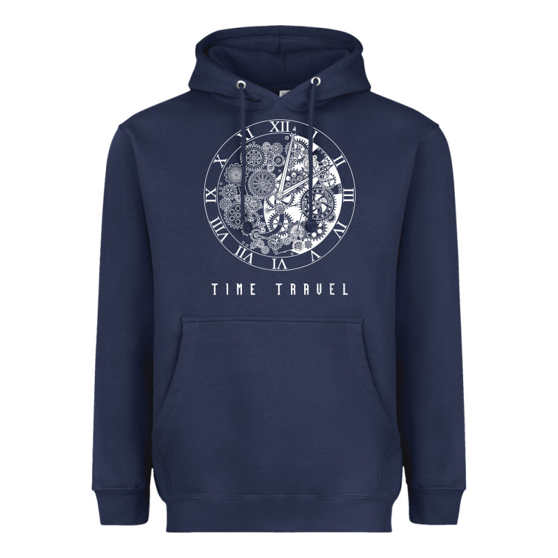 Time Travel Traveler Watch Vintage Clock Steampunk Gift Heavyweight Hoodie by longCreatives | Teevron
