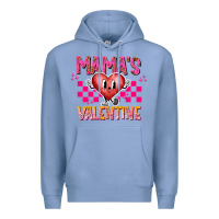 Colony Blue Mamas Valentine Premium Hoodie - CowhideDigitalArt
