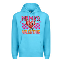 Ocean Blue Mamas Valentine Premium Hoodie - CowhideDigitalArt