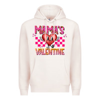 Pale Pink Mamas Valentine Premium Hoodie - CowhideDigitalArt