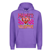 Purple Mamas Valentine Premium Hoodie - CowhideDigitalArt