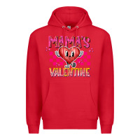 Red Mamas Valentine Premium Hoodie - CowhideDigitalArt
