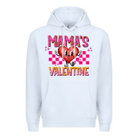 White Mamas Valentine Premium Hoodie - CowhideDigitalArt