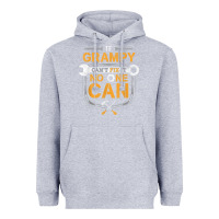 Heather Grey Mens Grampy Funny Handyman Fix It Fathers Day Gift Heavyweight Hoodie - longCreatives