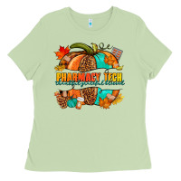 Matcha pharmacy tech pumpkin Ladies Tee - NancyCooperArtShop