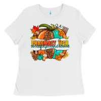 White pharmacy tech pumpkin Ladies Tee - NancyCooperArtShop