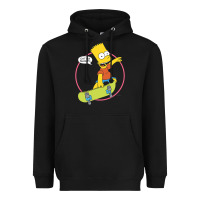 Black The Simpsons Bart Simpson Eat My Shorts Heavyweight Hoodie - longCreatives