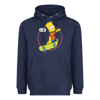 Navy The Simpsons Bart Simpson Eat My Shorts Heavyweight Hoodie - longCreatives