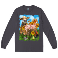 Smoke farm animals wagon olivia Long Sleeve Tee - OliviaCreatesArt
