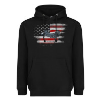 Black CH-47 Chinook Helicopter USA Flag Helicopter Pilot Gifts Heavyweight Hoodie - longCreatives