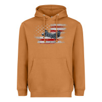 Meerkat CH-47 Chinook Helicopter USA Flag Helicopter Pilot Gifts Heavyweight Hoodie - longCreatives