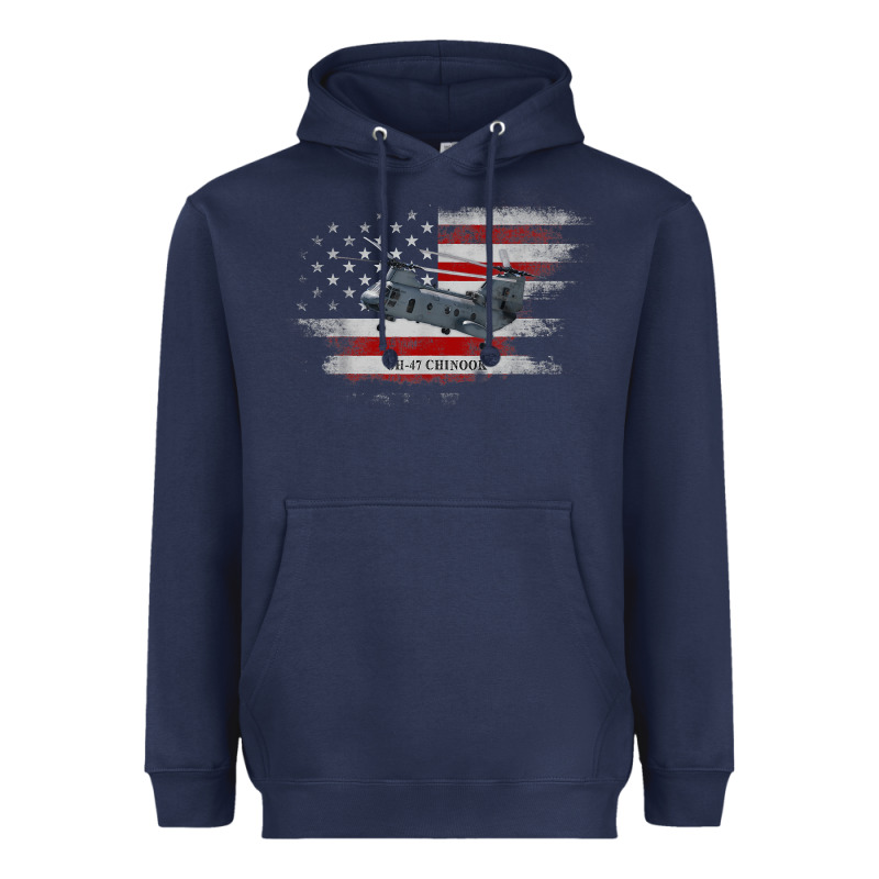 Ch-47 Chinook Helicopter Usa Flag Helicopter Pilot Gifts Heavyweight Hoodie by longCreatives | Teevron