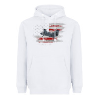 White CH-47 Chinook Helicopter USA Flag Helicopter Pilot Gifts Heavyweight Hoodie - longCreatives