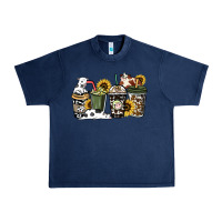 Navy cowhide coffee cup Urban Heavy Tee - HowdyJamesFarm