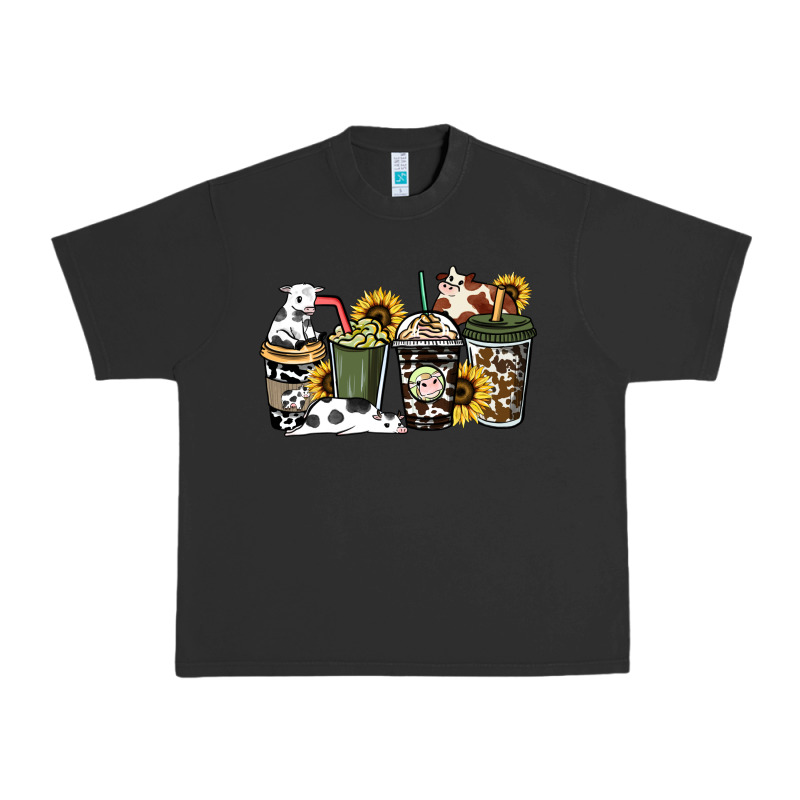Cowhide Coffee Cup Urban Heavy Tee by HowdyJamesFarm | Teevron