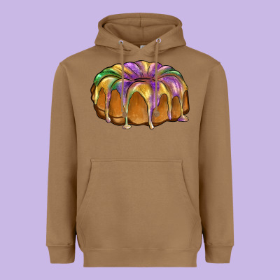 King Cake Heavyweight Hoodie Designed By Barkaloodesign