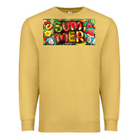 Antique Gold summer with fruits license plate Premium Sweatshirt - BarkalooDesign