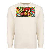 Sandshell summer with fruits license plate Premium Sweatshirt - BarkalooDesign