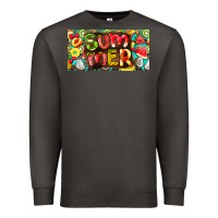Smoke summer with fruits license plate Premium Sweatshirt - BarkalooDesign