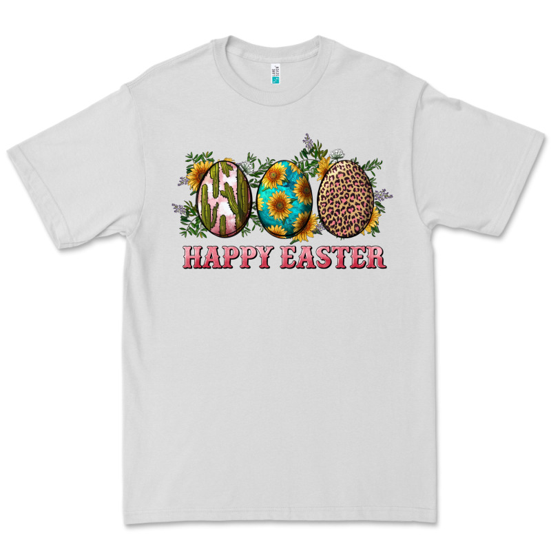 Happy Easter With Western Eggs And Sunflowers Premium Tee by RanaPortraitStore | Teevron