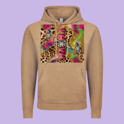 Colorful Leopard Lightning Bolt Tumbler Mother's Vintage Hoodie Designed By Howdyjamesfarm