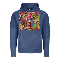 Vintage Denim Colorful leopard lightning bolt tumbler mother's Vintage Hoodie - HowdyJamesFarm