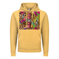 Vintage Mustard Colorful leopard lightning bolt tumbler mother's Vintage Hoodie - HowdyJamesFarm