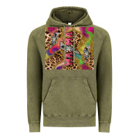 Vintage Olive Colorful leopard lightning bolt tumbler mother's Vintage Hoodie - HowdyJamesFarm