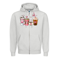 Dove Grey Mommy coffee Zipper Hoodie - Artiststas