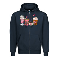 Navy Mommy coffee Zipper Hoodie - Artiststas