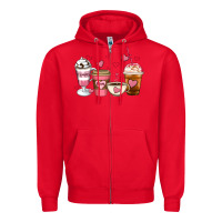 Red Mommy coffee Zipper Hoodie - Artiststas
