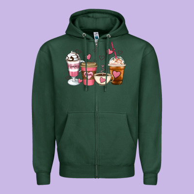 Mommy Coffee Zipper Hoodie Designed By Artiststas