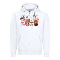 White Mommy coffee Zipper Hoodie - Artiststas