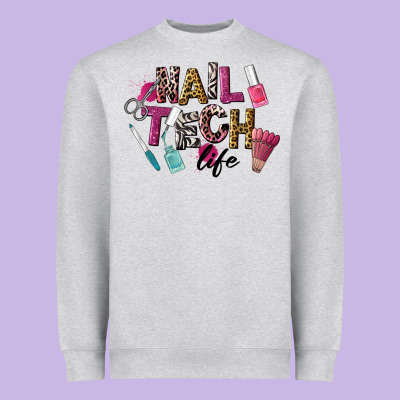 Nail Tech Life Heavyweight Sweatshirt Designed By Lillyallendesigns