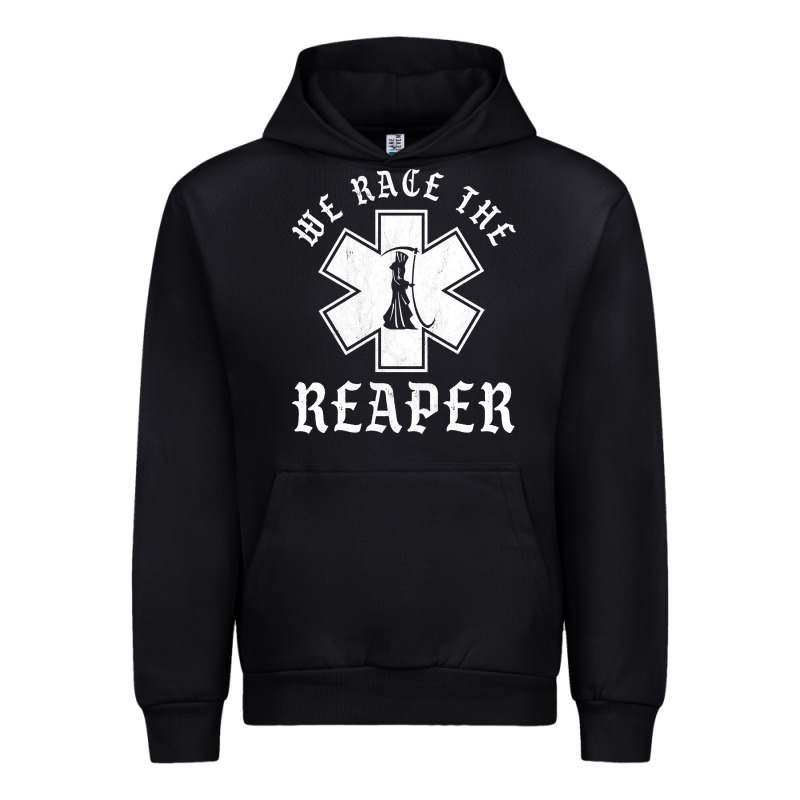 Emt, Ems And Paramedic We Race The Reaper Urban Hoodie by longCreatives | Teevron