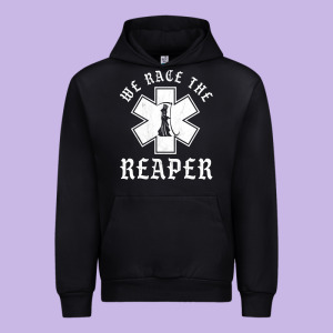 Emt, Ems And Paramedic We Race The Reaper Urban Hoodie Designed By Longcreatives