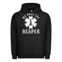 Pigment Black Emt, Ems And Paramedic We Race the Reaper Urban Hoodie - longCreatives