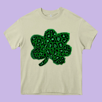 Shamrock St Patrick Heavy Core Tee Designed By Bettercallsaul