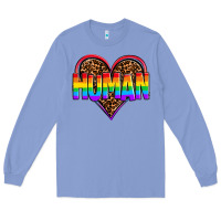 Colony Blue lgbt pride human Long Sleeve Tee - OliviaCreatesArt