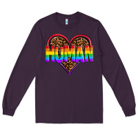 Plum lgbt pride human Long Sleeve Tee - OliviaCreatesArt