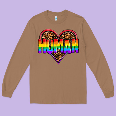 Lgbt Pride Human Long Sleeve Tee Designed By Oliviacreatesart